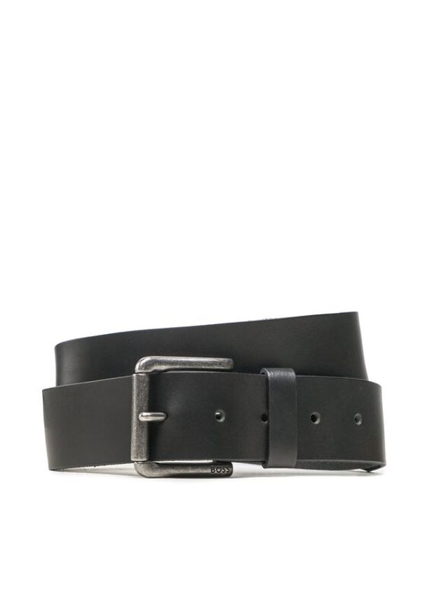 BOSS - Boss Pasek Męski 50491889 Czarny. Kolor: czarny. Materiał: skóra