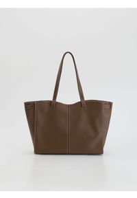 Reserved - Torebka shopper - beżowy. Kolor: beżowy. Materiał: skórzane #1