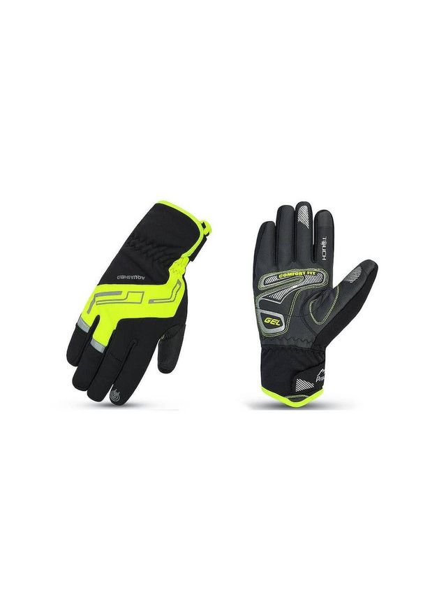 PROX - Rękawiczki rowerowe męskie Prox Performance Gel Pro. Kolor: czarny, zielony, wielokolorowy, żółty. Sezon: zima, jesień. Sport: kolarstwo