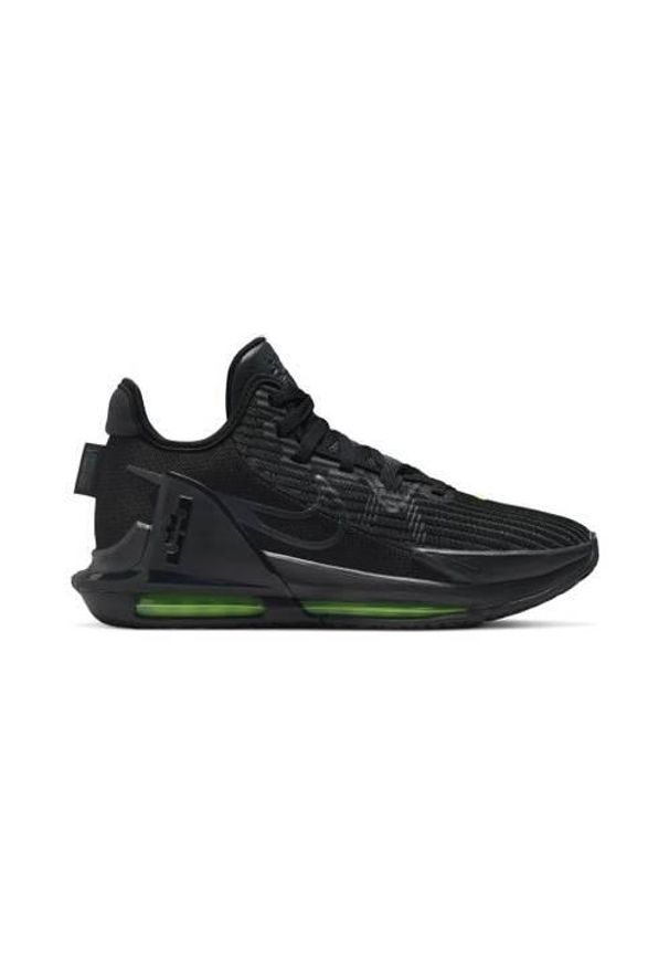 Buty koszykarskie męskie Nike Lebron Witness VI. Zapięcie: sznurówki. Kolor: czarny, wielokolorowy. Materiał: guma, syntetyk, tkanina, materiał. Szerokość cholewki: normalna. Sport: koszykówka