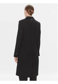 Calvin Klein Płaszcz wełniany Essential K20K206877 Czarny Regular Fit. Kolor: czarny. Materiał: wełna