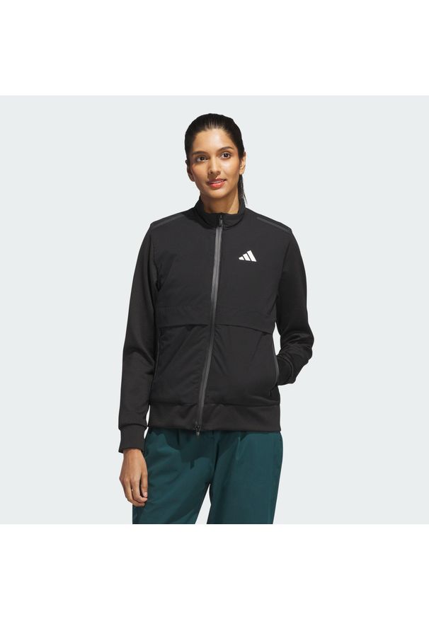 Adidas - Kurtka Ultimate365 Tour Frostguard Full-Zip. Typ kołnierza: golf. Kolor: czarny. Sport: golf