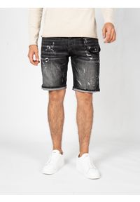 Xagon Szorty "Denim Shorts" | MR 232 | Mężczyzna | Czarny. Okazja: na co dzień. Kolor: czarny. Materiał: bawełna, elastan. Sezon: lato. Styl: casual, elegancki