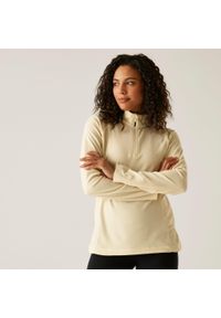 Regatta - Damski lekki polar turystyczny Montes z zamkiem błyskawicznym do połowy. Kolor: biały. Materiał: polar. Sport: turystyka piesza #1