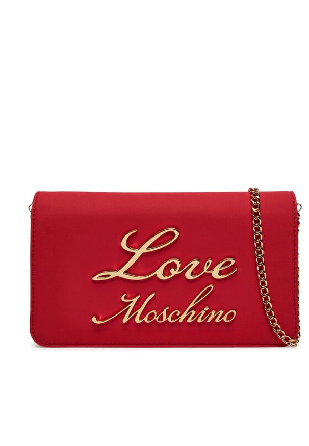 Love Moschino - LOVE MOSCHINO Torebka JC4318PP0LKK0500 Czerwony. Kolor: czerwony. Materiał: skórzane