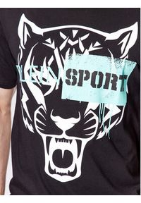 Plein Sport T-Shirt SACC MTK6029 SJY001N Czarny Regular Fit. Kolor: czarny. Materiał: bawełna. Styl: sportowy