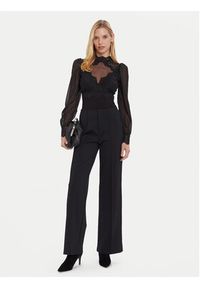 Morgan Bluzka 252-TRIBO Czarny Slim Fit. Kolor: czarny. Materiał: wiskoza #5