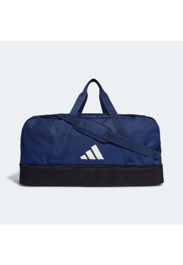 Adidas - Tiro League Duffel Bag Large. Kolor: biały, wielokolorowy, niebieski, czarny. Materiał: materiał