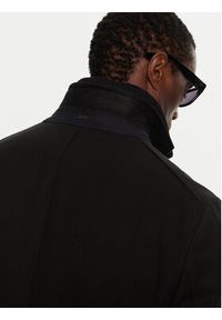 BOSS - Boss Płaszcz wełniany H-Hyde 50502255 Czarny Slim Fit. Kolor: czarny. Materiał: syntetyk