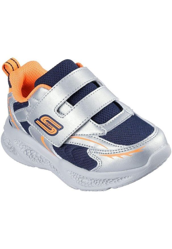 skechers - Buty sportowe dla dzieci Skechers Meteor lights Glow. Okazja: na co dzień. Kolor: szary. Materiał: materiał