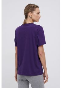 Calvin Klein Underwear T-shirt piżamowy kolor fioletowy bawełniana. Kolor: fioletowy. Materiał: bawełna. Długość: krótkie. Wzór: nadruk #3