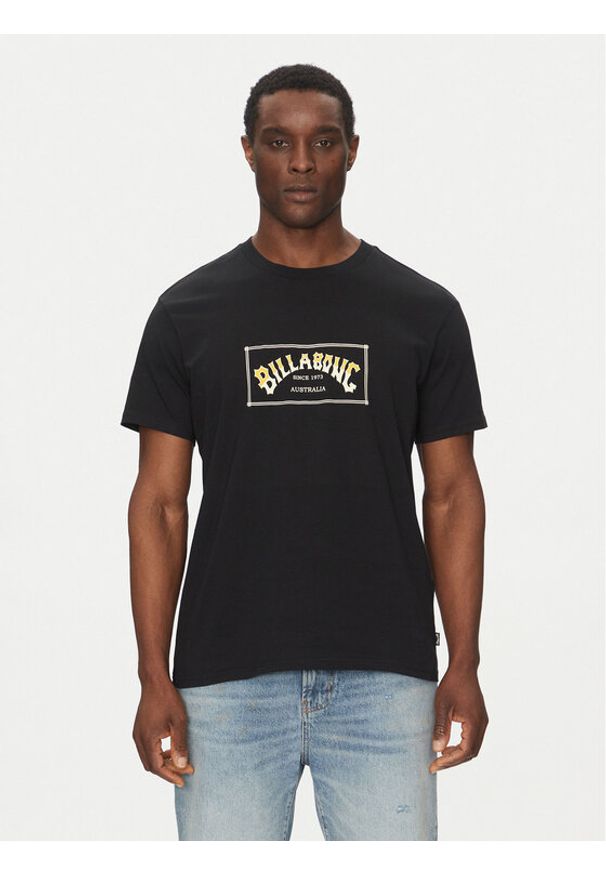 Billabong T-Shirt Arch EBYZT00167 Czarny Regular Fit. Kolor: czarny. Materiał: bawełna