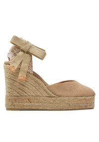 Castañer Espadryle Chiara/8Ed/002 021668 Beżowy. Kolor: beżowy. Materiał: materiał #1