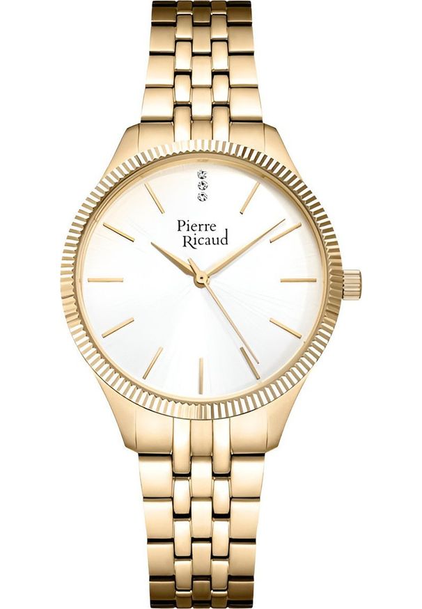 Zegarek Pierre Ricaud Zegarek damski Pierre Ricaud P23010.1113Q CYRKONIE złoty. Kolor: złoty