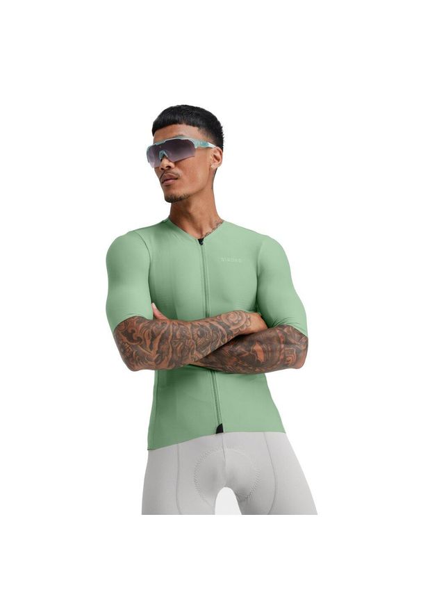SIROKO - Męska ultralekka koszulka rowerowa Kolarstwo Siroko SRX Stage. Kolor: zielony. Materiał: nylon. Sport: kolarstwo
