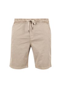 Szorty bermudzkie duże rozmiary duże rozmiary Urban Classics Stretch Twill. Kolor: beżowy. Długość: krótkie. Sezon: lato #1