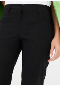 bonprix - Spodnie ze stretchem o kroju bootcut. Stan: obniżony. Kolor: czarny #3