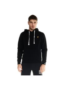 LEONE 1947 APPAREL - Męska bluza z kapturem Leone, miękka basic. Typ kołnierza: kaptur. Kolor: czarny. Materiał: tkanina. Sport: fitness