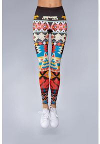 Legginsy sportowe damskie DEEP TRIP Peru. Kolor: wielokolorowy