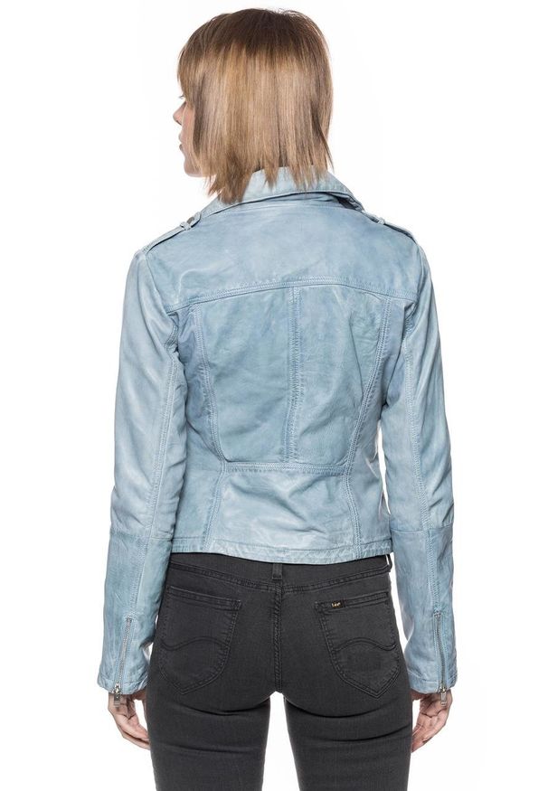 Tom Tailor - DAMSKA KURTKA SKÓRZANE TOM TAILOR COLORED LEATHER JACKET. Materiał: skóra. Styl: vintage