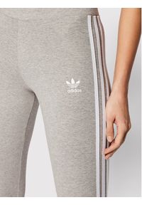 Adidas - adidas Legginsy adicolor Classics 3-Stripes HD2349 Szary Tight Fit. Kolor: szary. Materiał: bawełna #3