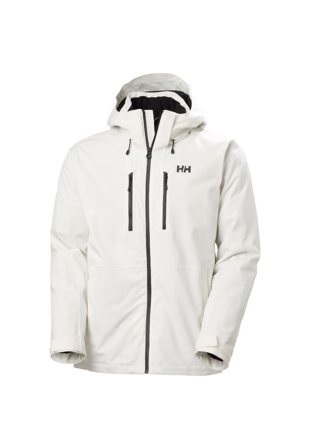 Kurtka narciarska Helly Hansen Juniper 3.0. Kolor: beżowy, biały, wielokolorowy. Sezon: zima. Sport: narciarstwo