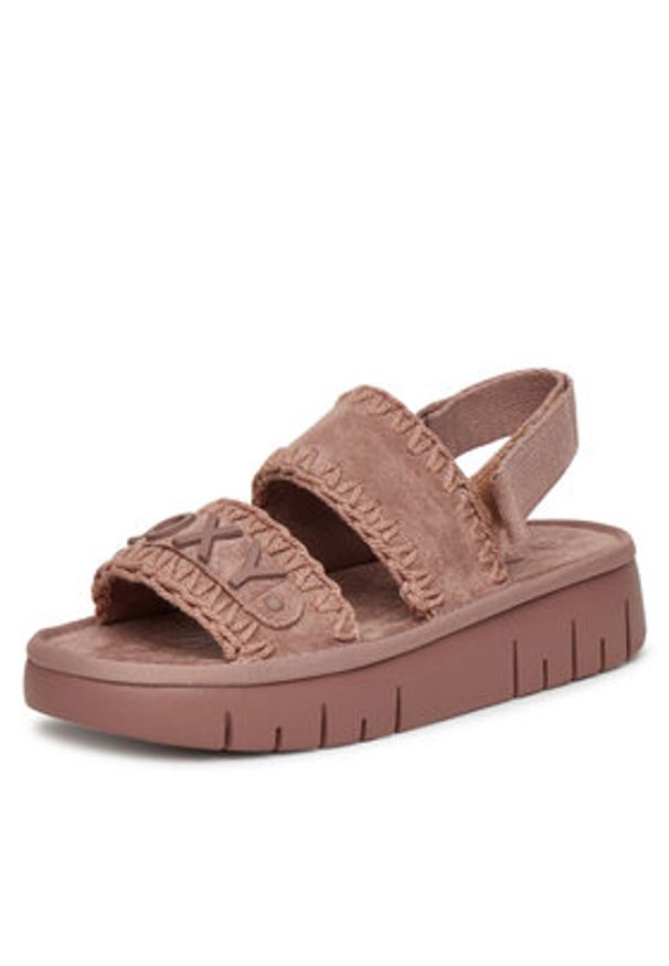 Roxy Sandały HY62277-1 Różowy. Kolor: różowy. Materiał: materiał