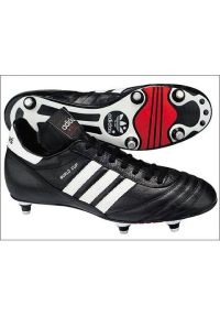 Adidas - Buty piłkarskie adidas World Cup Sg M 011040 czarne czarne. Zapięcie: sznurówki. Kolor: czarny. Materiał: materiał, skóra, syntetyk. Szerokość cholewki: normalna. Sport: piłka nożna