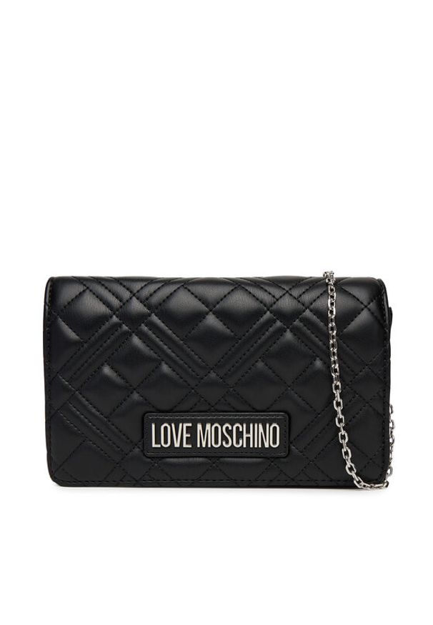 Love Moschino - LOVE MOSCHINO Torebka JC4248PP0MLA000B Czarny. Kolor: czarny. Materiał: skórzane