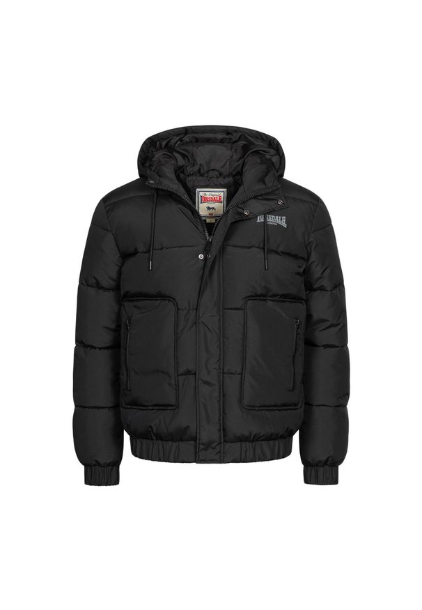 Kurtka zimowa Lonsdale Dollagh. Kolor: wielokolorowy, szary, czarny. Materiał: puch. Sezon: zima. Sport: turystyka piesza