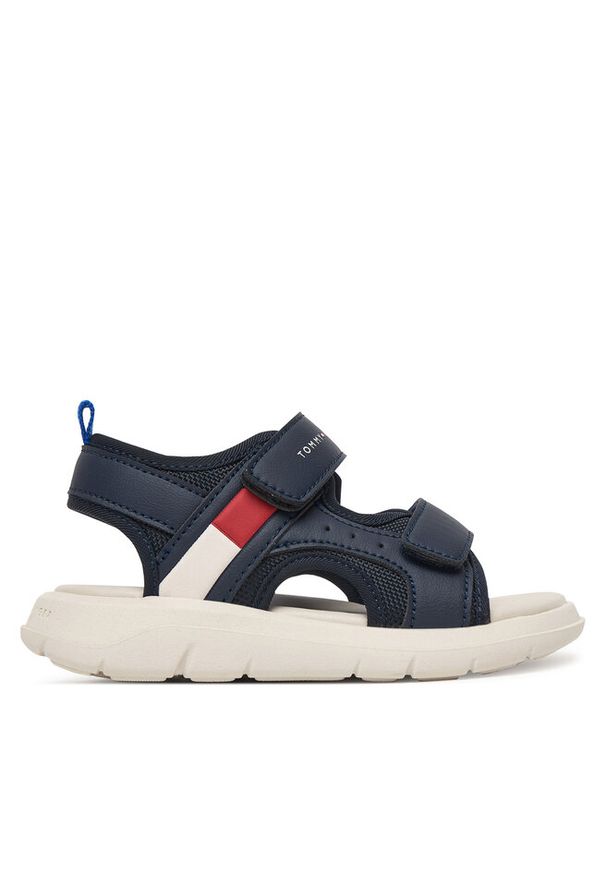 TOMMY HILFIGER - Sandały Tommy Hilfiger. Kolor: niebieski