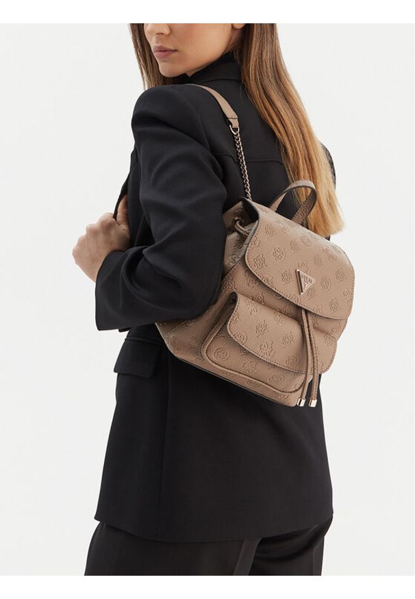 Guess Plecak 178551 Beżowy. Kolor: beżowy. Materiał: skóra
