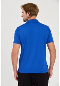 EA7 Emporio Armani - EA7 Niebieska męska koszulka polo Ventus 7, Rozmiar M. Typ kołnierza: polo. Kolor: niebieski #4