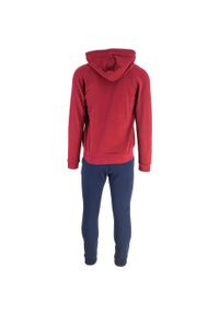 Dres Diadora Hoodie Fz Core, Mężczyźni. Kolor: czerwony. Materiał: dresówka