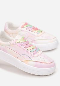 Renee - Różowe Sneakersy Calylato. Kolor: różowy. Materiał: materiał #3