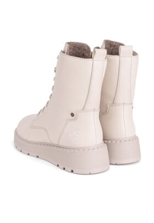 Rieker Trzewiki 70401-60 Beżowy. Kolor: beżowy. Materiał: skóra, syntetyk