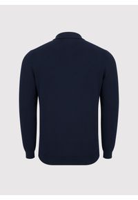 Pako Lorente - PAKO LORENTE – Sweter polo w kolorze granatowym. Okazja: na co dzień. Typ kołnierza: polo. Kolor: niebieski, czarny. Materiał: wiskoza, poliester. Sezon: wiosna. Styl: casual #6
