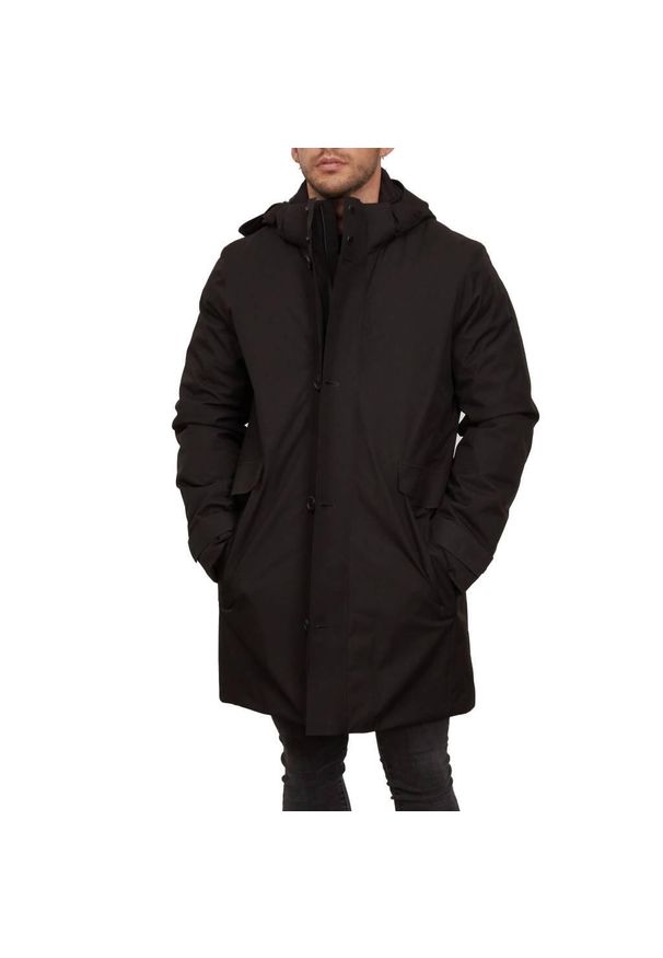 Kurtka Geox Model M Clintford Long Jkt Kolor Czarny. Kolor: czarny. Materiał: tkanina