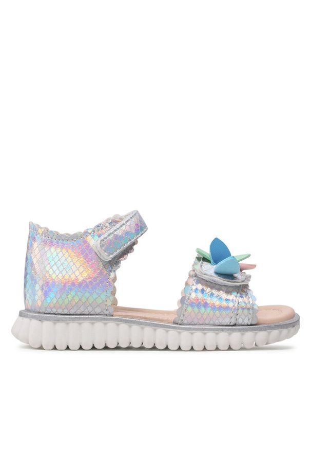 Sandały Nelli Blu. Kolor: srebrny