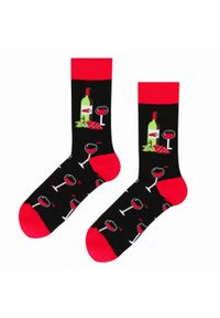 His Story - Tematyczne Skarpetki Bawełniane - Wino, Winogrona. Kolor: wielokolorowy. Materiał: elastan, bawełna, poliamid #2