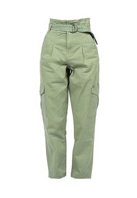 Pepe Jeans Spodnie "Aspen" | PL2115830 | Aspen | Kobieta | Zielony. Okazja: na co dzień. Stan: podwyższony. Kolor: zielony. Materiał: elastan, bawełna. Styl: casual