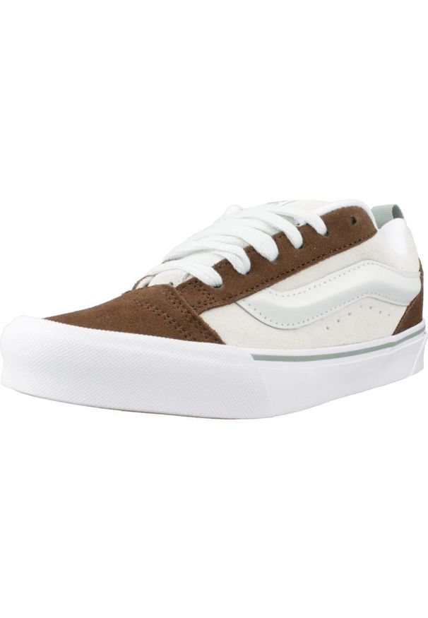 Vans - Buty VANS KNU SKOOL Brązowy. Kolor: brązowy. Materiał: tkanina