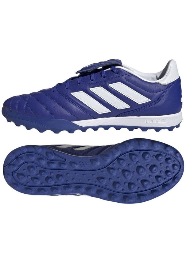 Adidas - Buty piłkarskie adidas Copa Gloro Tf GY9061 niebieskie niebieskie. Zapięcie: sznurówki. Kolor: niebieski. Materiał: skóra. Szerokość cholewki: normalna. Sport: piłka nożna