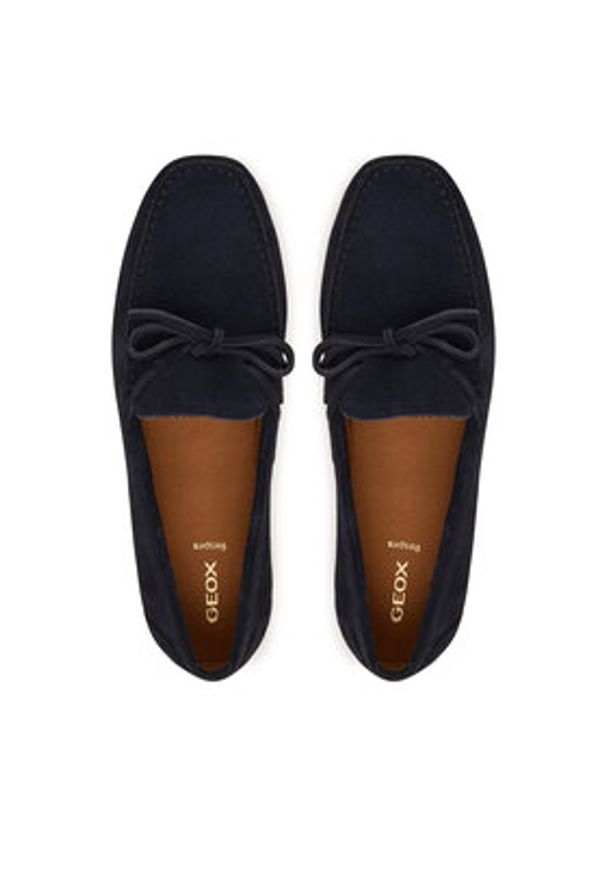 Geox Mokasyny U Istria U653KA 00022 C4002 Granatowy. Kolor: niebieski. Materiał: skóra, zamsz