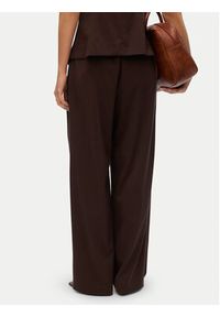 Vero Moda Spodnie materiałowe Sigga 10336315 Brązowy Wide Leg. Kolor: brązowy. Materiał: wiskoza #7