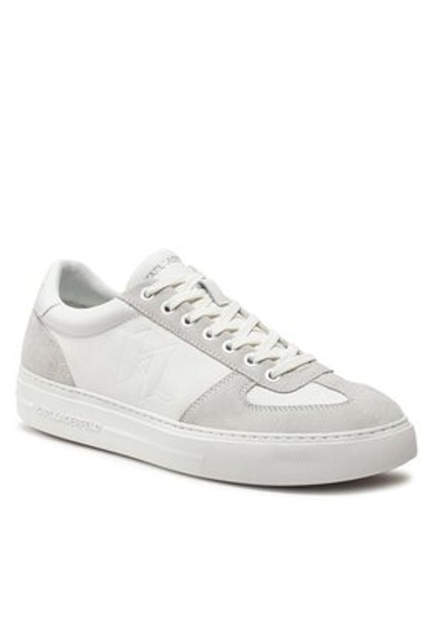 Karl Lagerfeld - KARL LAGERFELD Sneakersy KL51424 Biały. Kolor: biały. Materiał: skóra