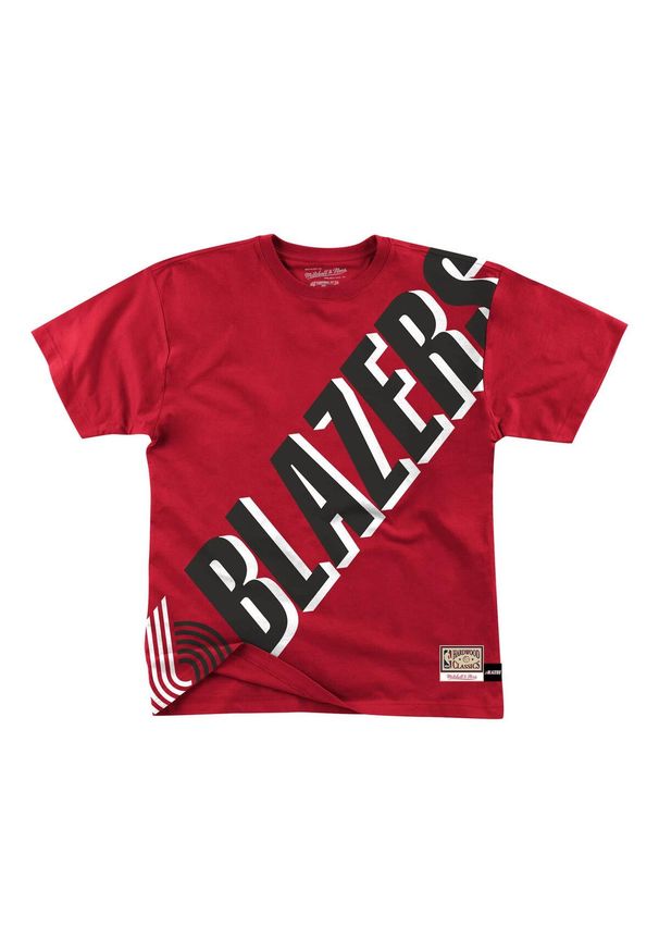 Mitchell & Ness - Jersey Portland Trail Blazers big face. Kolor: czerwony. Materiał: jersey. Sport: koszykówka