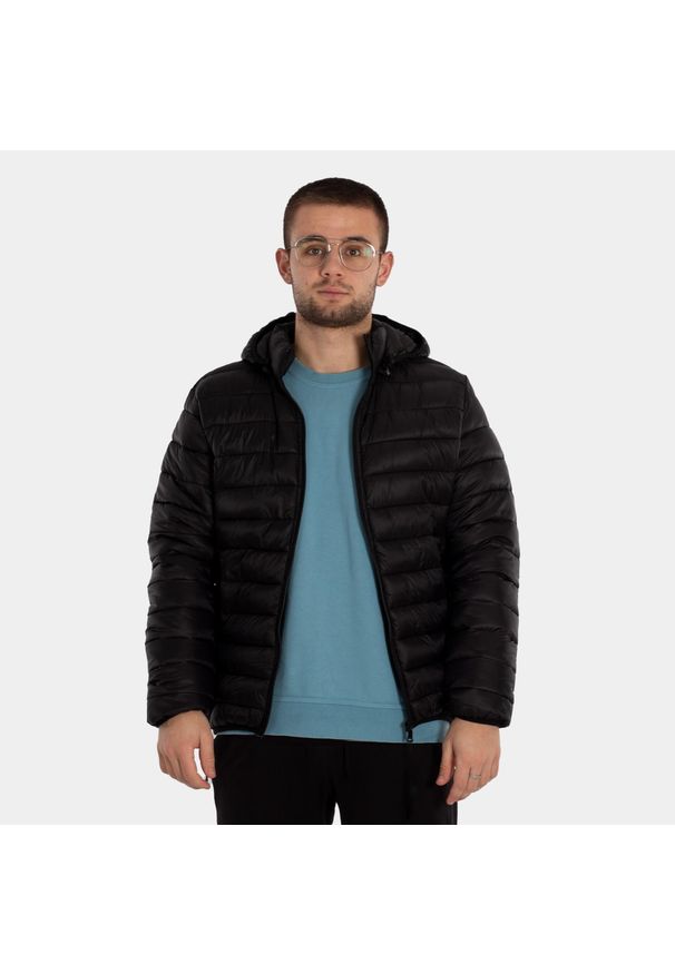 Kurtka puchowa Softee Milano. Okazja: na co dzień. Kolor: czarny. Materiał: puch. Styl: casual