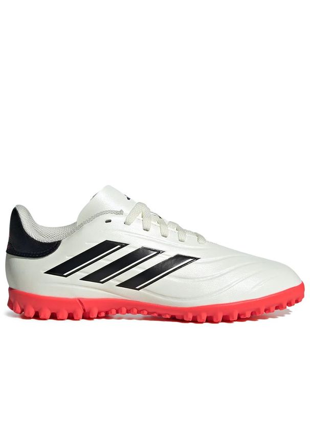 Adidas - Buty adidas Copa Pure II Club TF IE7531 - białe. Kolor: biały. Materiał: skóra, guma, syntetyk. Szerokość cholewki: normalna. Sport: fitness, piłka nożna