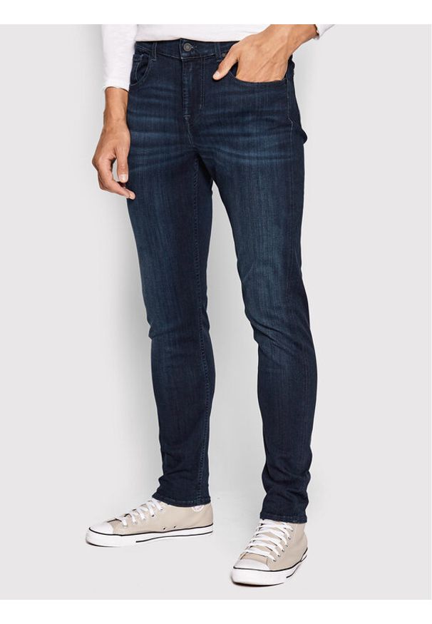 7 FOR ALL MANKIND - 7 For All Mankind Jeansy Luxe Performance Plus JSMXA230IP Granatowy Slim Fit. Kolor: niebieski